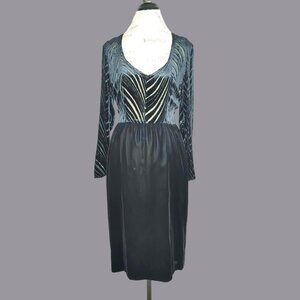 Vintage Chanel Creations Dress X Small Black Velvet